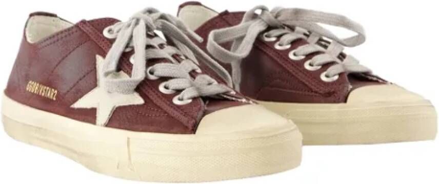 Golden Goose Leather sneakers Red Dames