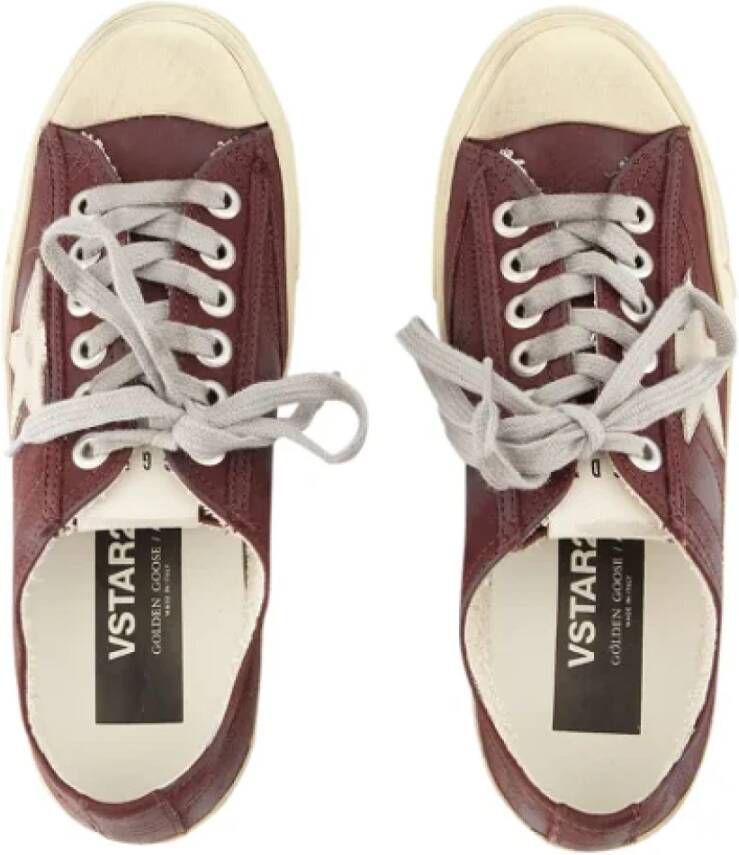 Golden Goose Leather sneakers Red Dames