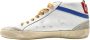 Golden Goose Leopard Classic Sneakers Wit Blauw Rood White Heren - Thumbnail 2