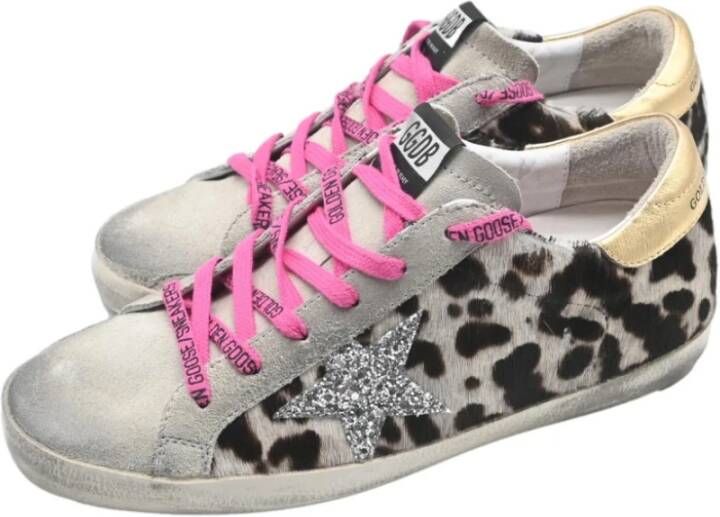 Golden Goose Leopard Fuchsia Sneakers Superstar Style Multicolor Dames