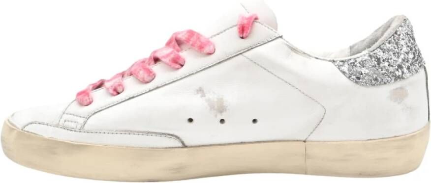 Golden Goose Leopard Horsy Glitter Sneakers White Dames