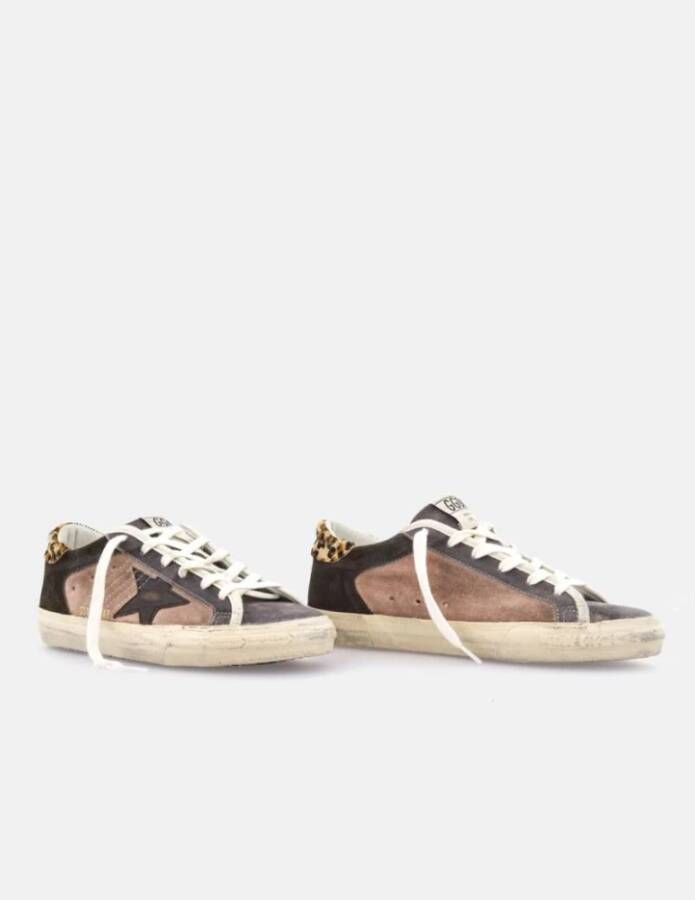 Golden Goose Leopard Print Star Sneakers Multicolor Dames