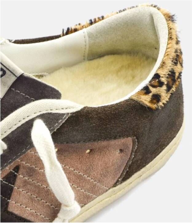 Golden Goose Leopard Print Star Sneakers Multicolor Dames