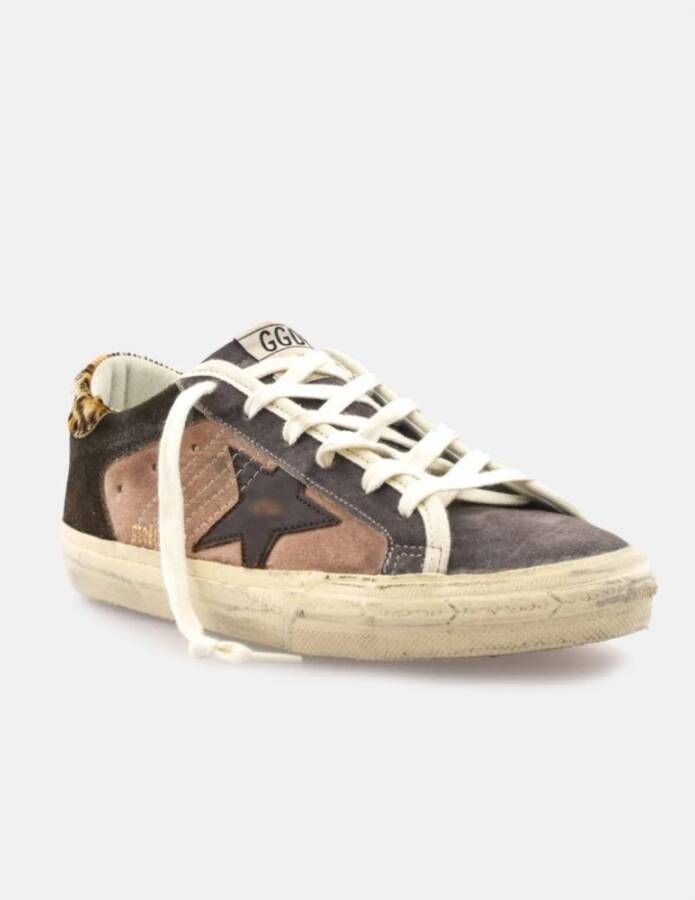 Golden Goose Leopard Print Star Sneakers Multicolor Dames