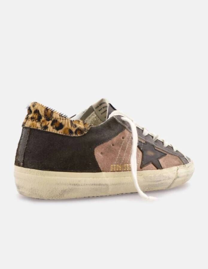 Golden Goose Leopard Print Star Sneakers Multicolor Dames