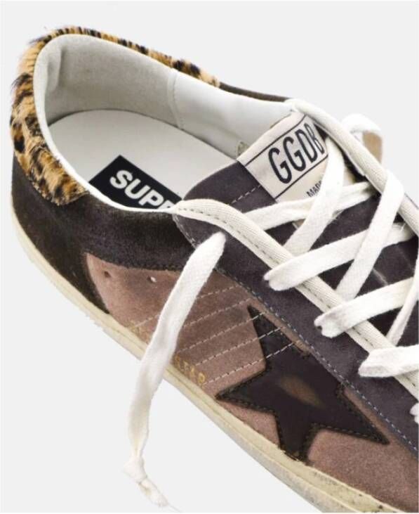 Golden Goose Leopard Print Star Sneakers Multicolor Dames