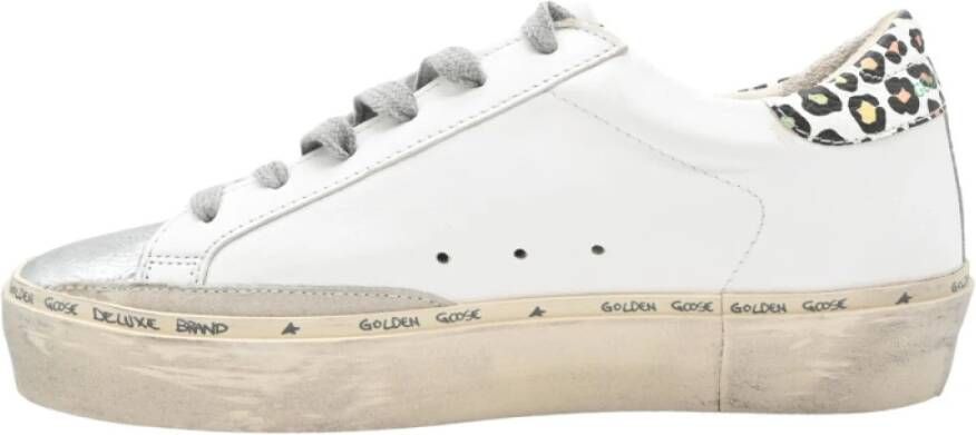 Golden Goose Leopard Sneakers Hi Star Laminated White Dames