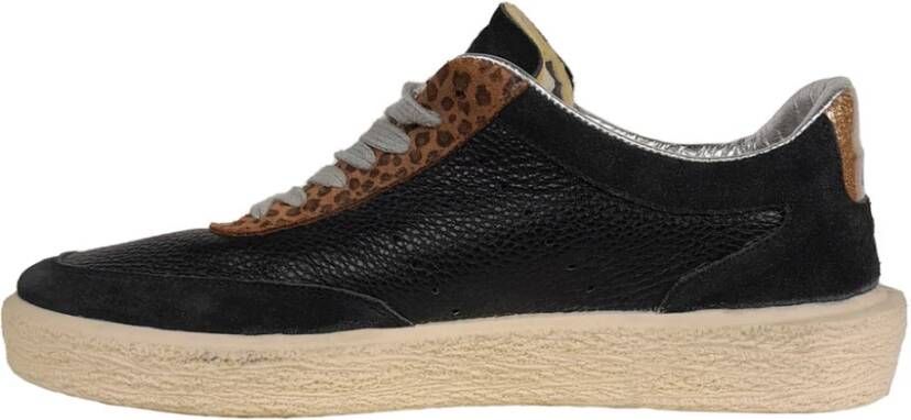 Golden Goose Leopard Superstar Leren Sneakers Black Dames