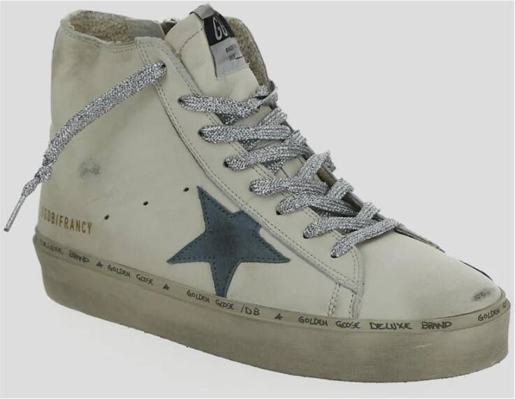 Golden Goose Leren Francy Sneaker in Goud White Dames