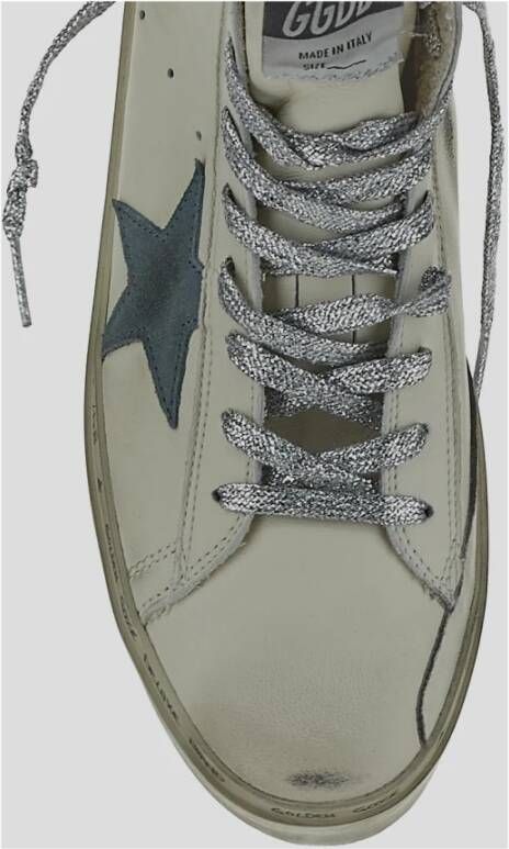 Golden Goose Leren Francy Sneaker in Goud White Dames