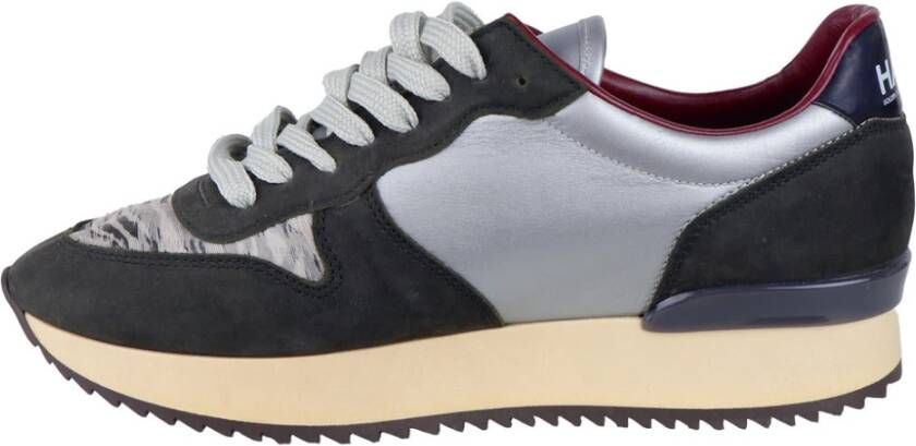 Golden Goose Leren Lage Sneakers Grijs Zilver Multicolor Dames