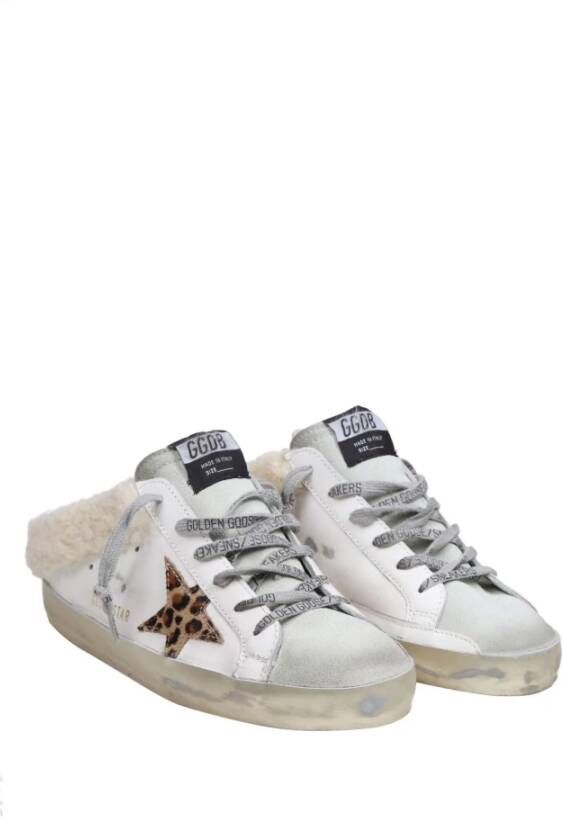 Golden Goose Leren sabot met gespotte ster muilezels Multicolor Dames