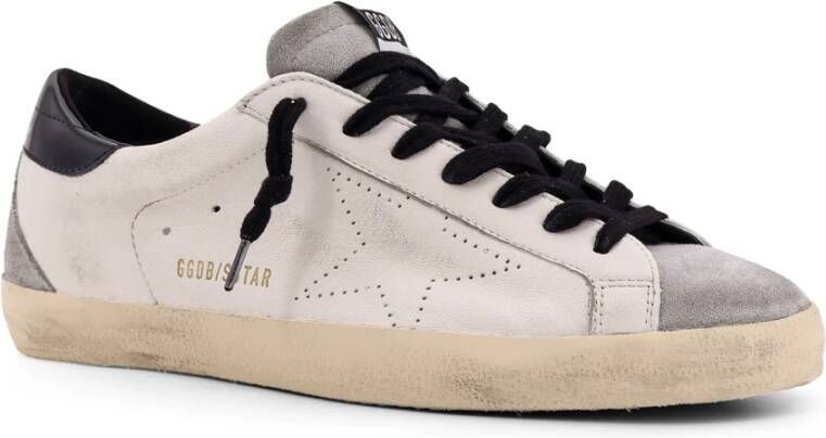 Golden Goose Leren Skate Sneakers met Sterdetail White Heren