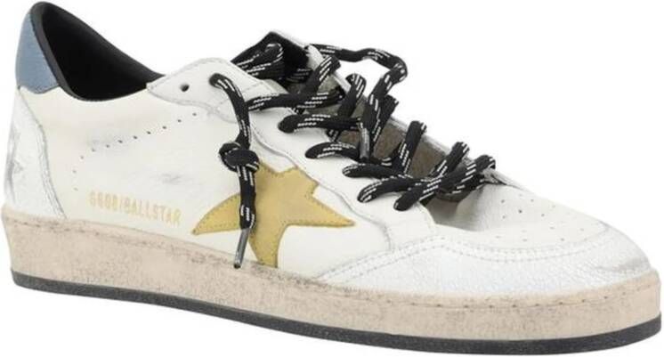 Golden Goose Leren sneakers met iconische sterdetail White Heren