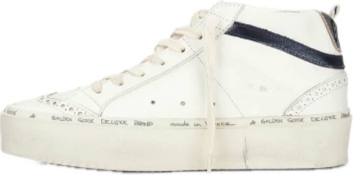 Golden Goose Leren sneakers met suède afwerking White Dames