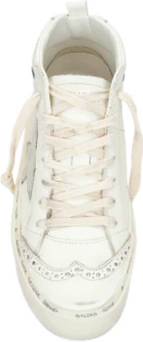 Golden Goose Leren sneakers met suède afwerking White Dames