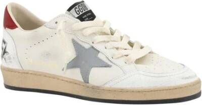 Golden Goose Leren sneakers met suède inzetstukken Beige Heren