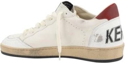 Golden Goose Leren sneakers met suède inzetstukken Beige Heren