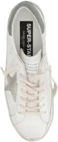 Golden Goose Leren sneakers met suède inzetstukken en geborduurd monogram White Heren