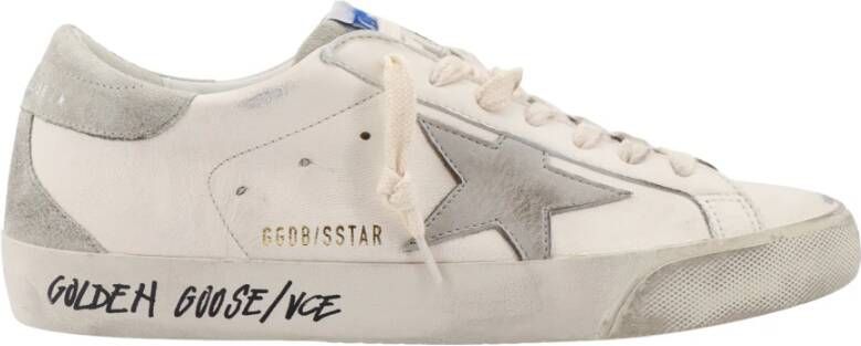 Golden Goose Eenvoudige Superstar Sneakers White Heren