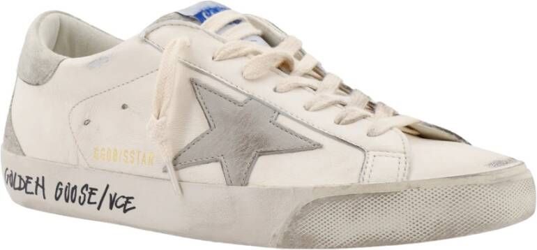 Golden Goose Eenvoudige Superstar Sneakers White Heren