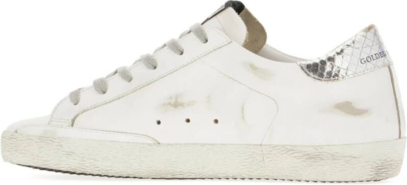 Golden Goose Leren Sterrenprint Hak Sneakers White Dames