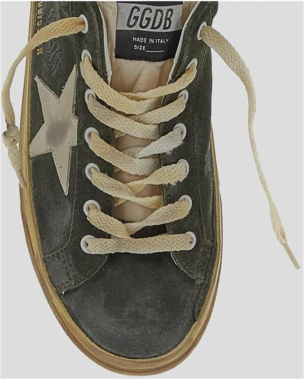 Golden Goose Leren Super Star Sneaker Green Heren