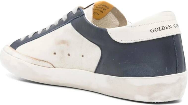 Golden Goose Leren Veters Rubberen Zool Sneakers White Heren