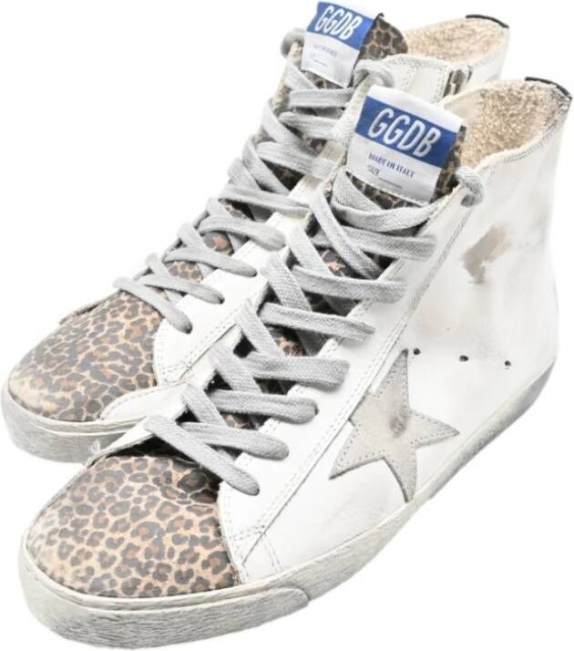 Golden Goose Luipaard Ster Sneakers White Dames