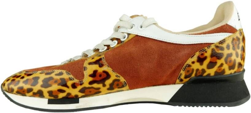 Golden Goose Luipaardprint Leren Sneakers Multicolor Dames