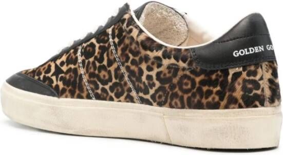 Golden Goose Luipaardprint Leren Sneakers Multicolor Heren