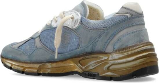 Golden Goose Metallic Finish Sneakers Blue Dames