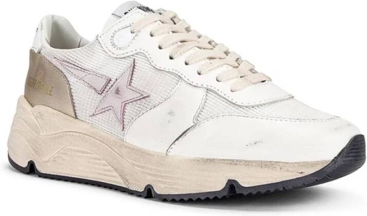 Golden Goose Metallic hiel hardloopschoenen White Heren