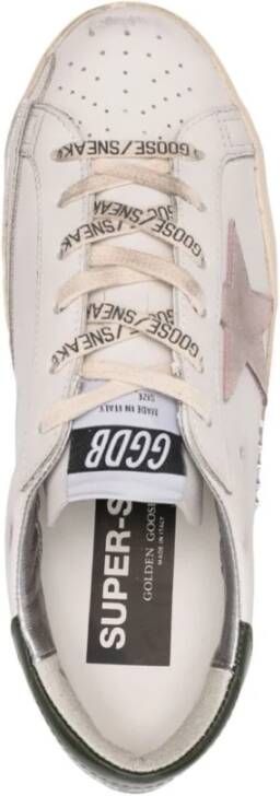 Golden Goose Witte Leren Sneakers Ronde Neus White Dames