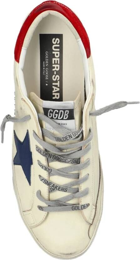 Golden Goose Metallic Ster Leren Hak Schoenen White Heren