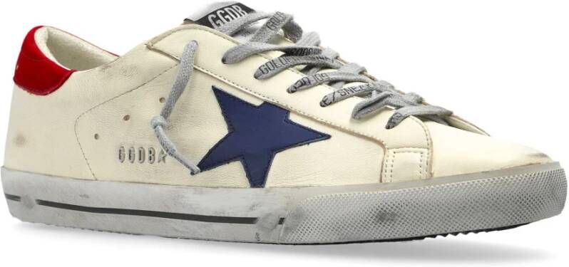 Golden Goose Metallic Ster Leren Hak Schoenen White Heren