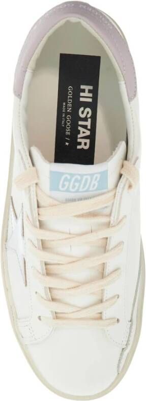 Golden Goose Metallic Ster Leren Sneakers White Dames