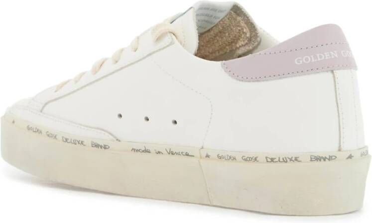 Golden Goose Metallic Ster Leren Sneakers White Dames