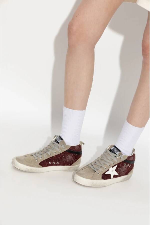 Golden Goose Mid Star Classic hoge sneakers Rood Dames