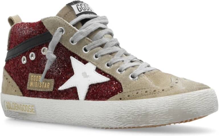 Golden Goose Mid Star Classic hoge sneakers Rood Dames