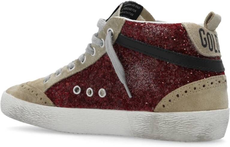 Golden Goose Mid Star Classic hoge sneakers Rood Dames