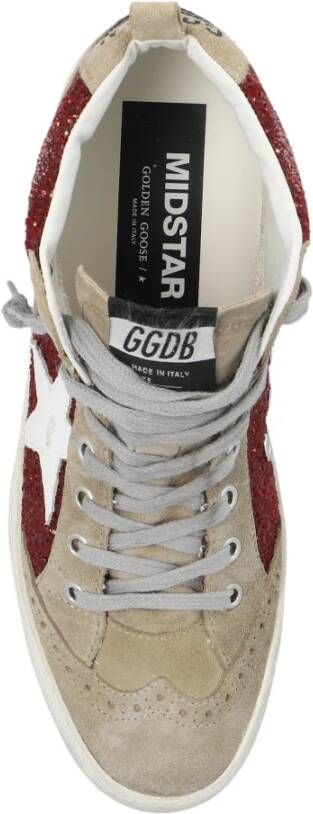 Golden Goose Mid Star Classic hoge sneakers Rood Dames