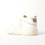 Golden Goose Mid Star Leren Sneakers Wit Zwart White Dames - Thumbnail 2