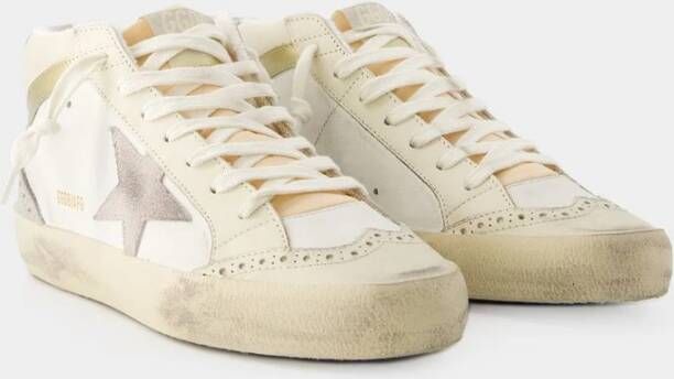 Golden Goose Mid Star Sneakers Multi Leer Wit Dames