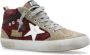 Golden Goose Burgundy Leren Mid Star Sneakers Red Dames - Thumbnail 6