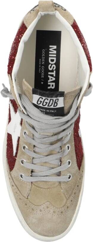 Golden Goose Mid Star Sneakers Red Dames