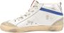 Golden Goose Mid Star Suede Glitter Sneakers White Dames - Thumbnail 2