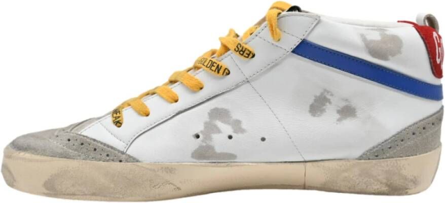 Golden Goose Mid Star Suede White Ice Beige Sneakers White Heren