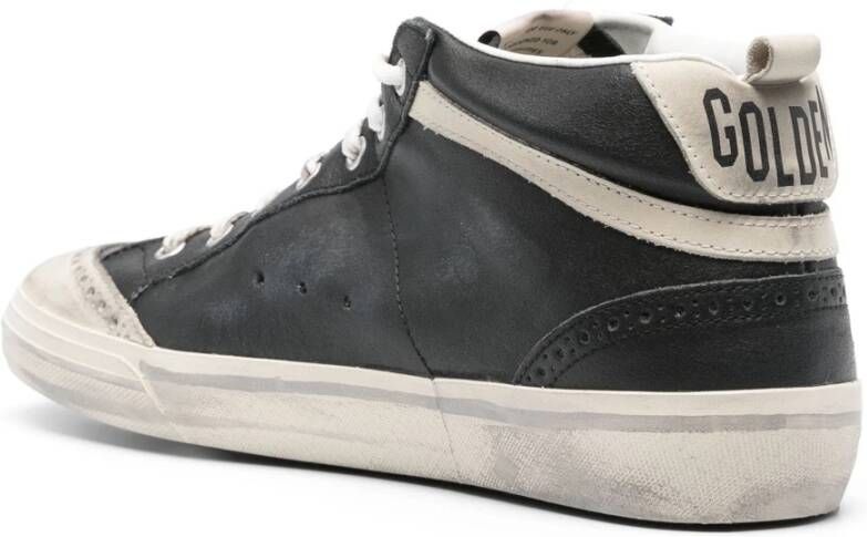 Golden Goose Mid Star Zwart Nabuk Sneakers Black Heren