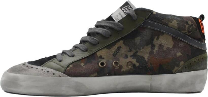 Golden Goose Midstar Military Grey Sneakers Green Dames